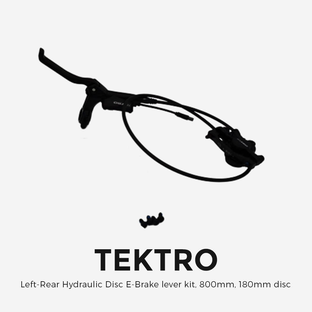 TEKTRO Left-Rear Hydraulic Disc E-Brake lever kit, 800mm, 180mm disc