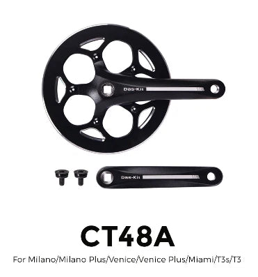 PROWHEEL Crank set, OUNCE-248AC for NCM Milano/Venice/Miami Series
