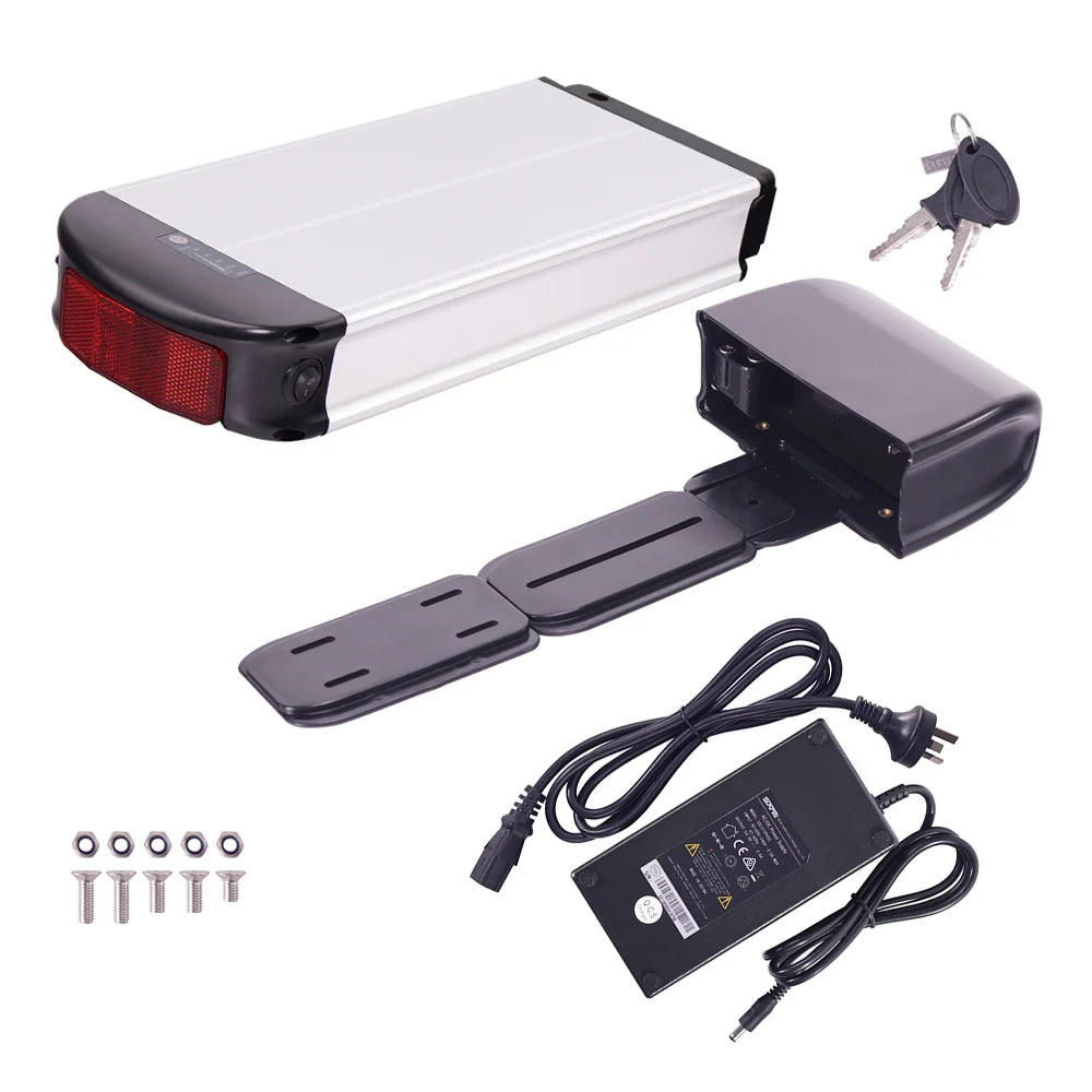 Das-Kit E-Bike Battery Kit - 36V 15Ah 540Wh Battery(R2-3615)/ 36V 18Ah 648Wh Battery(R2-3618) [Silver/Black]